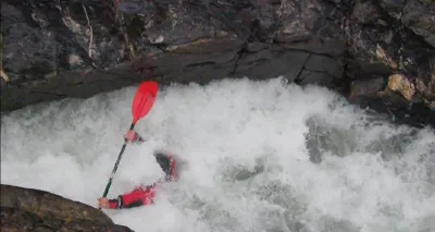 Le coupe gorge en amont d'Allos. 1km après la Baumelle